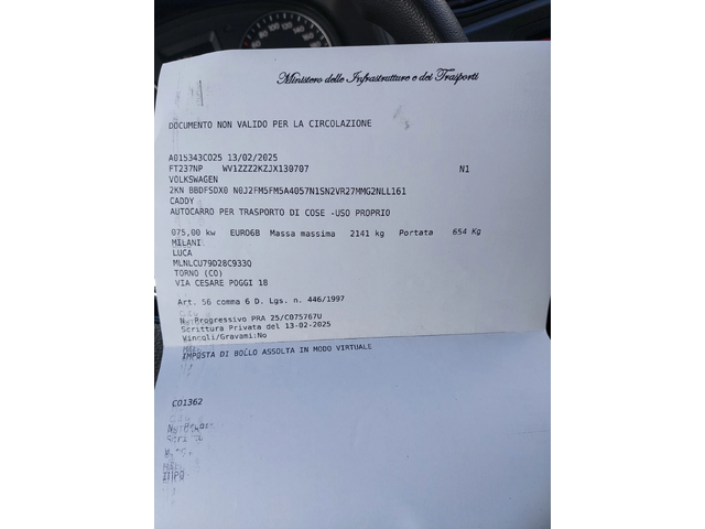 VW Caddy 2, 0TDI 102ps 92000km!!! - автомобили, коли, обяви за нови и употребявани 13