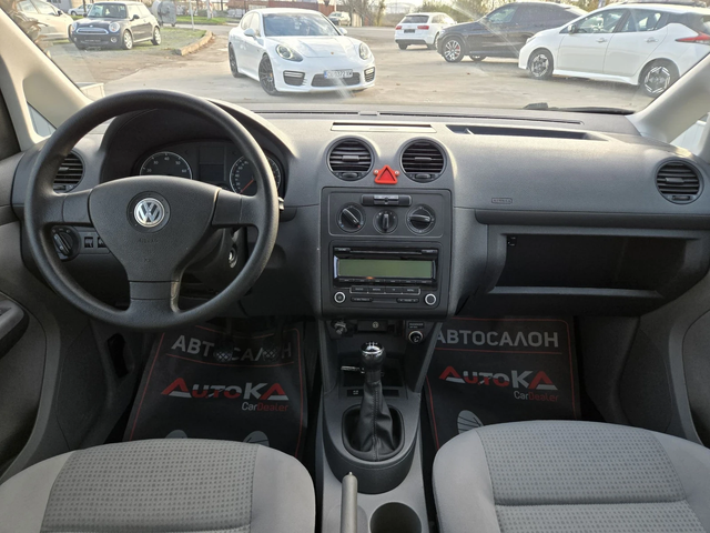 VW Caddy 2.0i-109кс= ФАБРИЧЕН МЕТАН= КЛИМАТИК - автомобили, коли, обяви за нови и употребявани 11