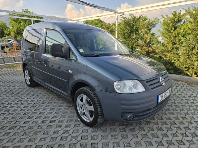 VW Caddy 2.0i-109кс= ФАБРИЧЕН МЕТАН= КЛИМАТРОНИК= ПЪТНИЧЕСК - автомобили, коли, обяви за нови и употребявани 1