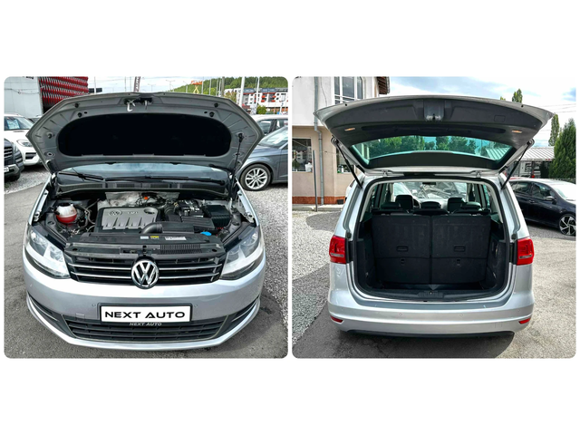 VW Sharan 2.0TDI 140HP 6+ 1 CAMERA NAVI EURO5B - автомобили, коли, обяви за нови и употребявани 15