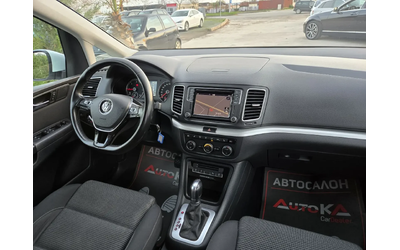VW Sharan 2.0TDI-150кс= 7МЕСТА= АВТОМАТ= ДИСТРОНИК= LED - автомобили, коли, обяви за нови и употребявани 13