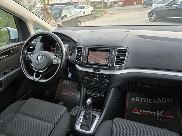 VW Sharan 2.0TDI-150кс= 7МЕСТА= АВТОМАТ= ДИСТРОНИК= LED - автомобили, коли, обяви за нови и употребявани 15
