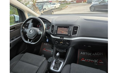 VW Sharan 2.0TDI-150кс= 7МЕСТА= DISTRONIC= LED= ПОДГРЕВ - автомобили, коли, обяви за нови и употребявани 13