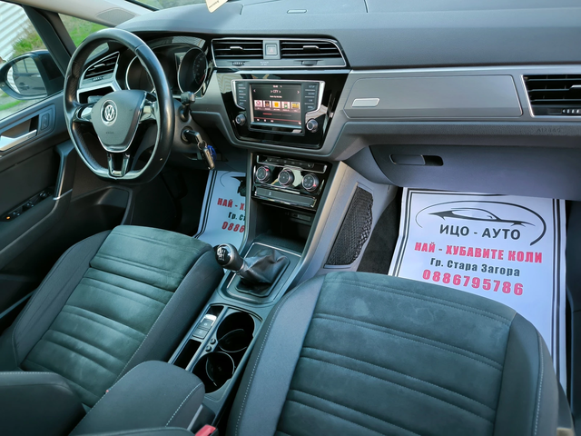 VW Touran 2, 0ТDi-150k.c.6скор.HABИ, LED, - автомобили, коли, обяви за нови и употребявани 10